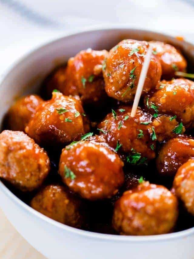 HONEY GARLIC MEATBALLS