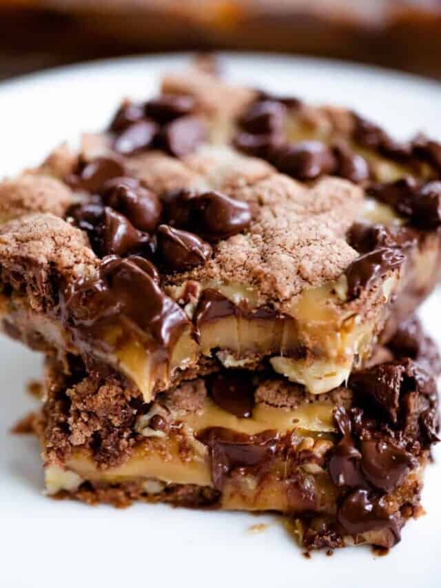 GERMAN CHOCOLATE CARAMEL BROWNIES