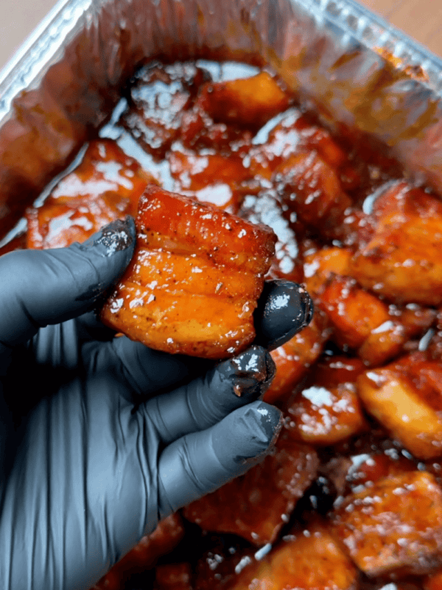SMOKED PORK BELLY BURNT ENDS
